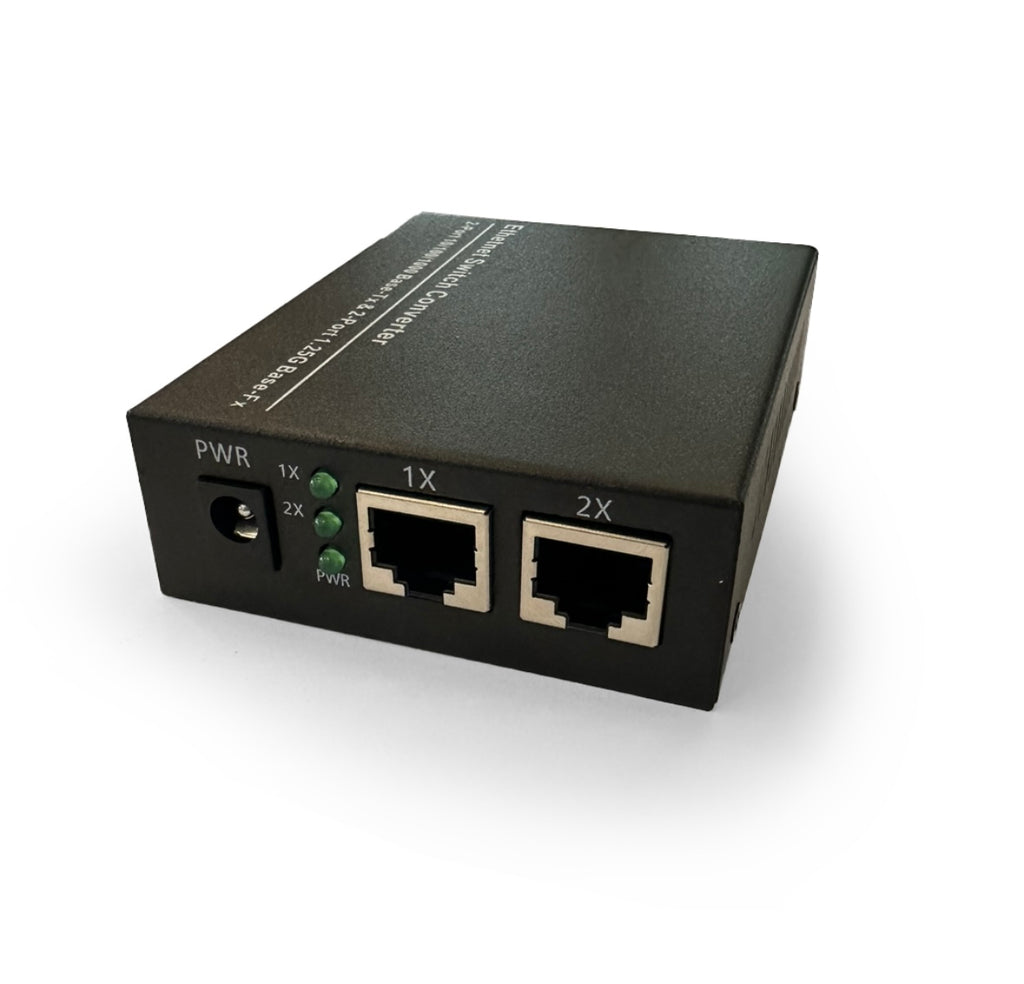 Switch – 2x 10/100/1000Base-T RJ45 to 2x 1000Base-X SFP