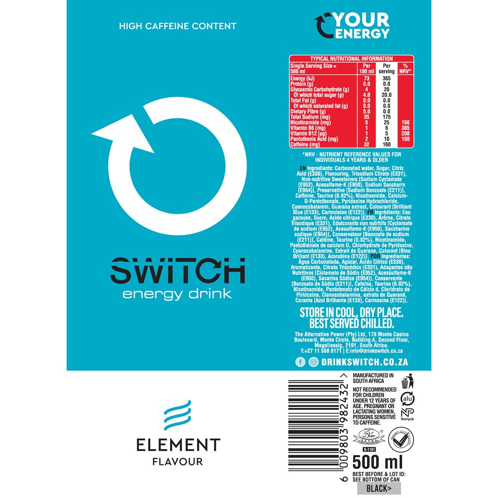 Switch Energy Element ( 24 X 500ml )