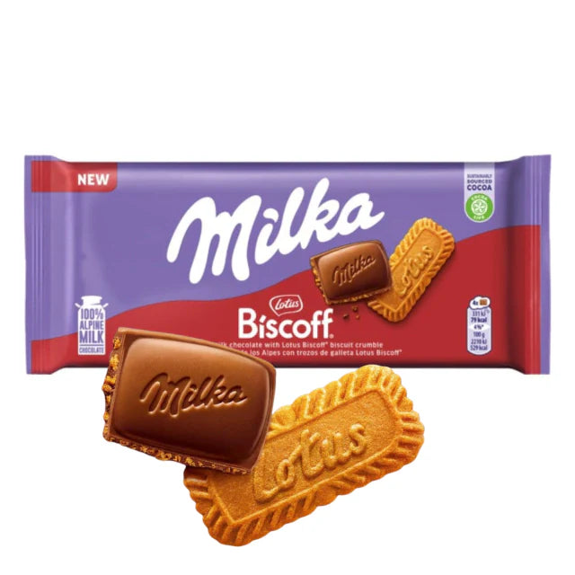 Milka-Lotus Biscoff chochlate 90G x 10