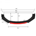 Universal Car Front Bumper Lip Flat Under Panel Splitter Spoiler Diffuser