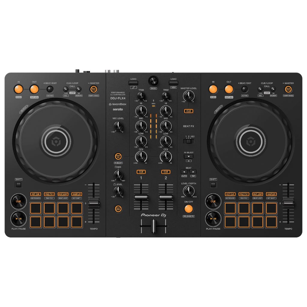 Pioneer DDJ-FLX4 2-channel DJ controller for multiple DJ applications (Black)